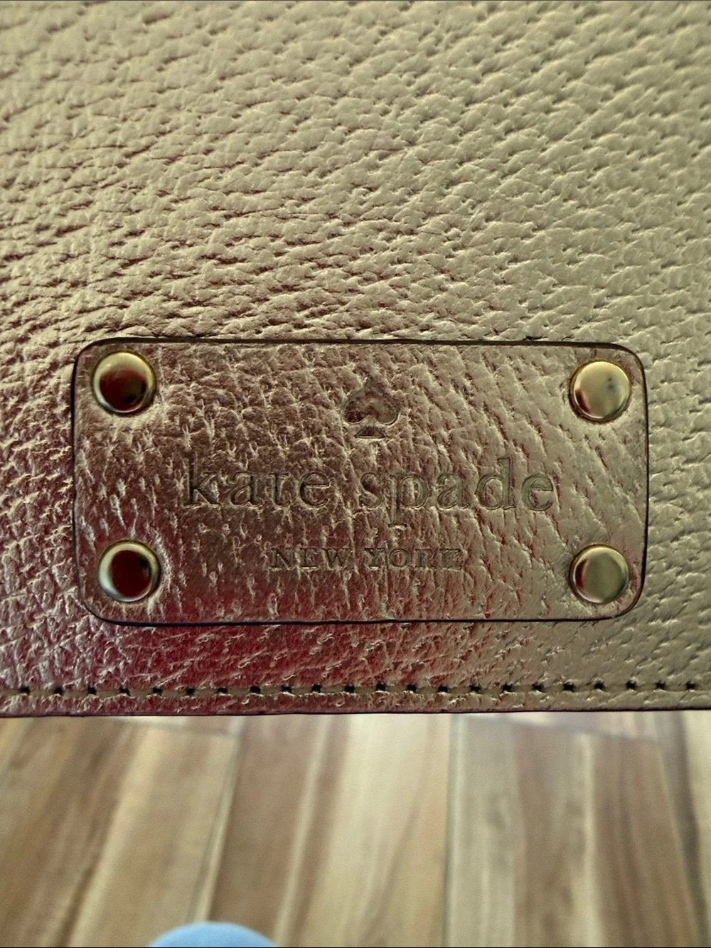 kate spade Rose Gold Metallic Passport Cover - Picture 2 of 6